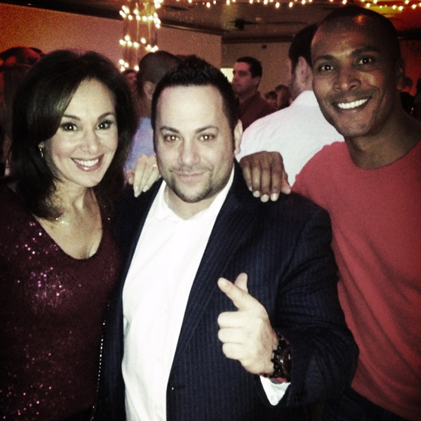 Kaz with Good Day New York's Rosanna Scotto and New York Weather Authority's Mike Woods